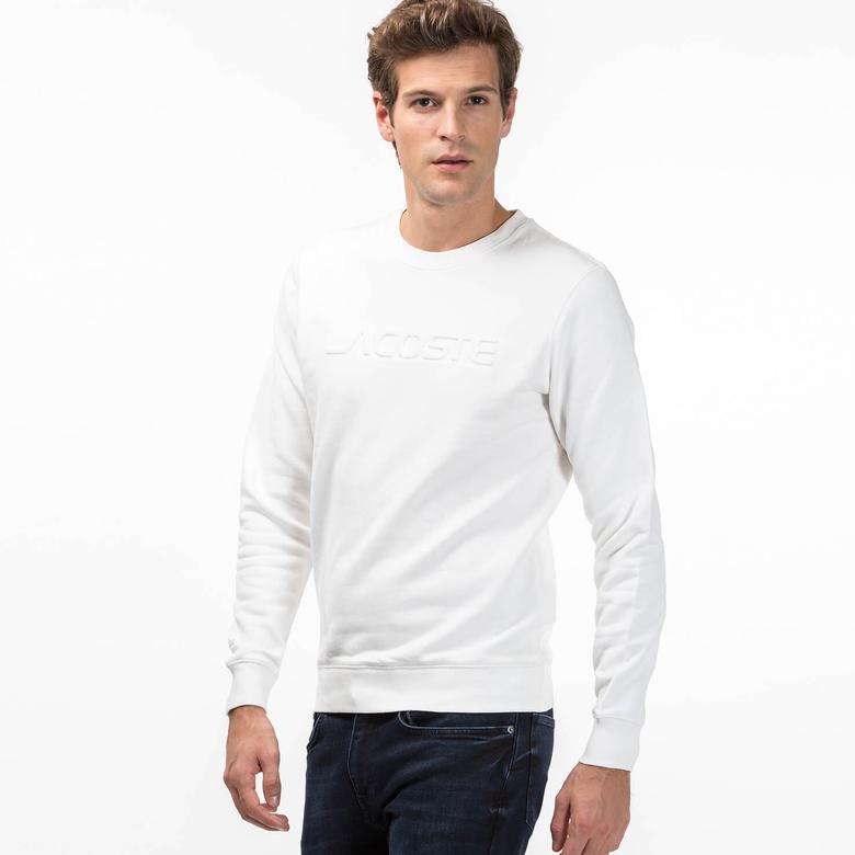 Lacoste Erkek Beyaz Sweatshirt