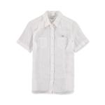 Lacoste Kadın Beyaz Kısa Kollu Regular Fit Gömlek