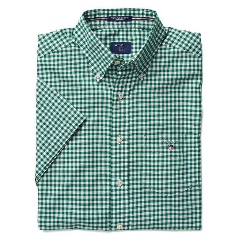 Gant Erkek Yeşil Kısa Kollu Regular Fit Gömlek