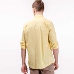 Lacoste Erkek Sarı Uzun Kollu Slim Fit Gömlek