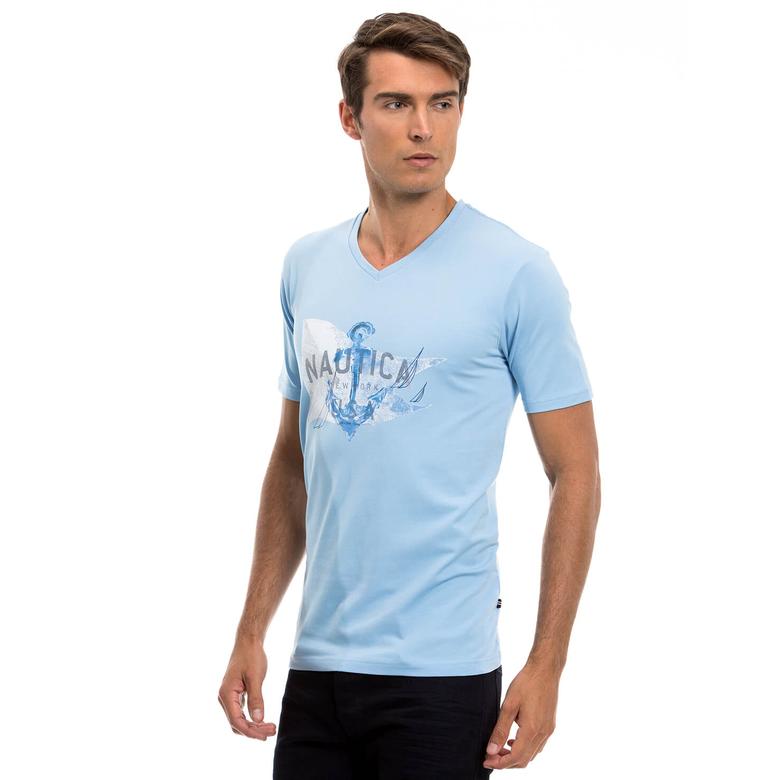 Nautica Erkek Mavi T-Shirt