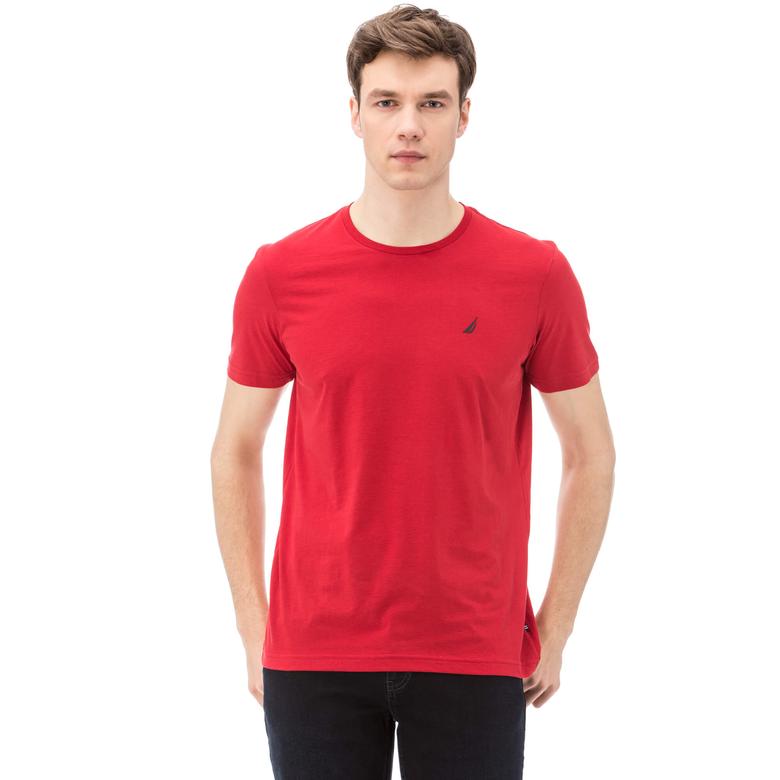 Nautica Erkek Kırmızı Slim Fit T-Shirt