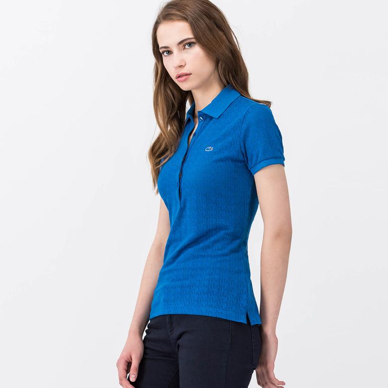 Lacoste Mavi Kadın Polo Tshirt