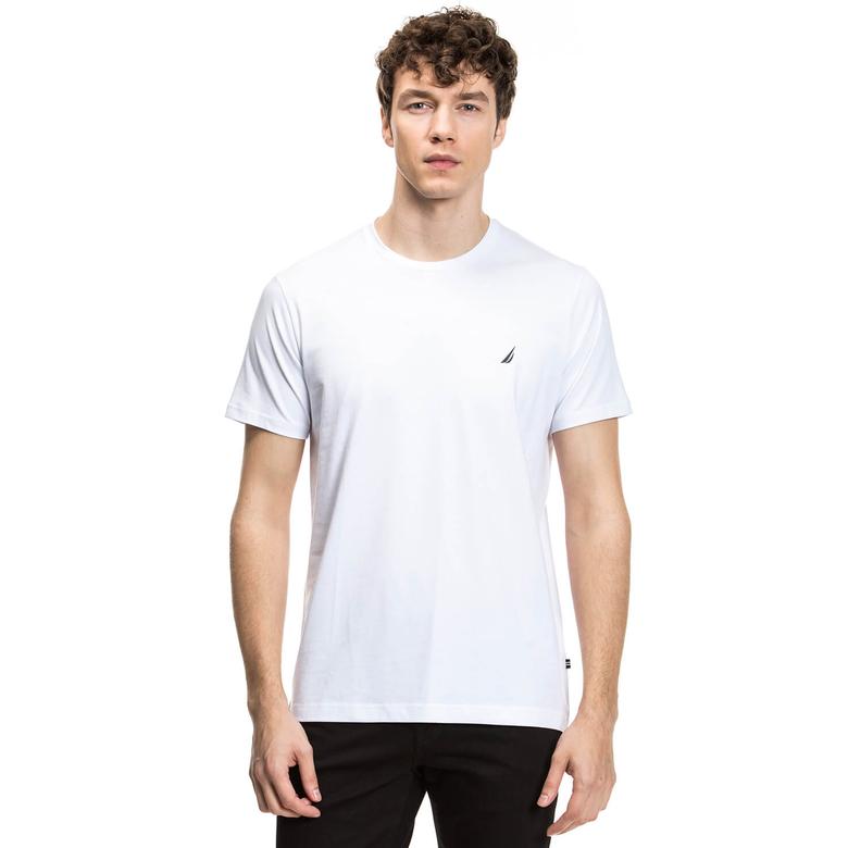 Nautica Erkek Beyaz Slim Fit T-Shirt