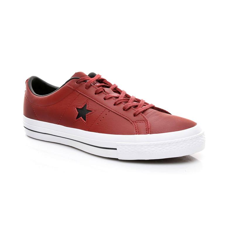 Converse One Star Unisex Bordo Sneaker