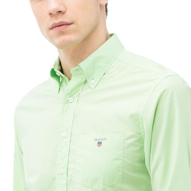 Gant Erkek Yeşil Uzun Kollu Slim Fit Gömlek