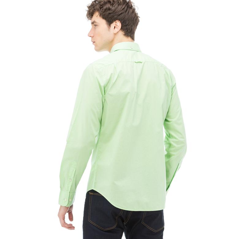 Gant Erkek Yeşil Uzun Kollu Slim Fit Gömlek