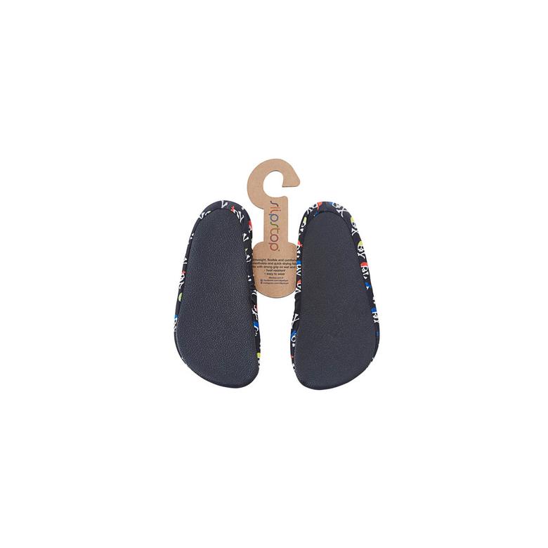 Slipstop Moto Çocuk Siyah Havuz Ayakkabısı
