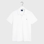 Gant Regular Fit Polo Yaka Erkek Beyaz T-shirt