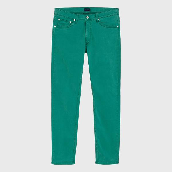 GANT Erkek Yeşil Denim Pantolon