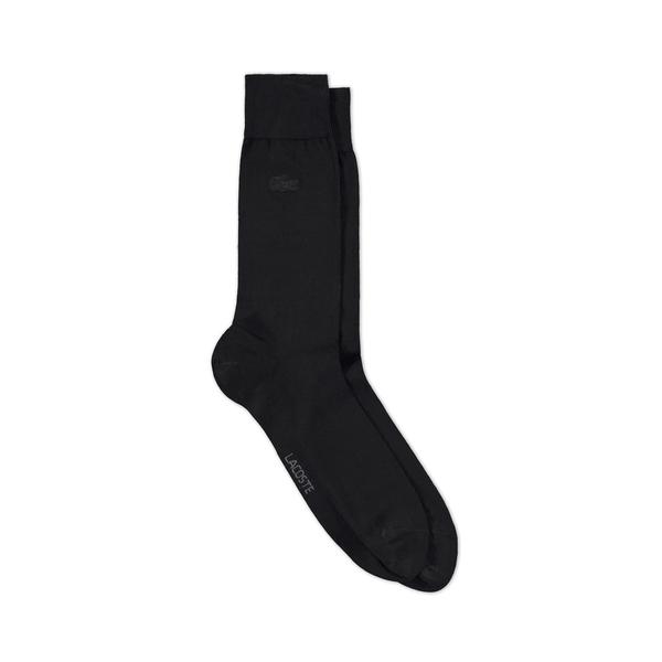 Lacoste Erkek Uzun Siyah Çorap