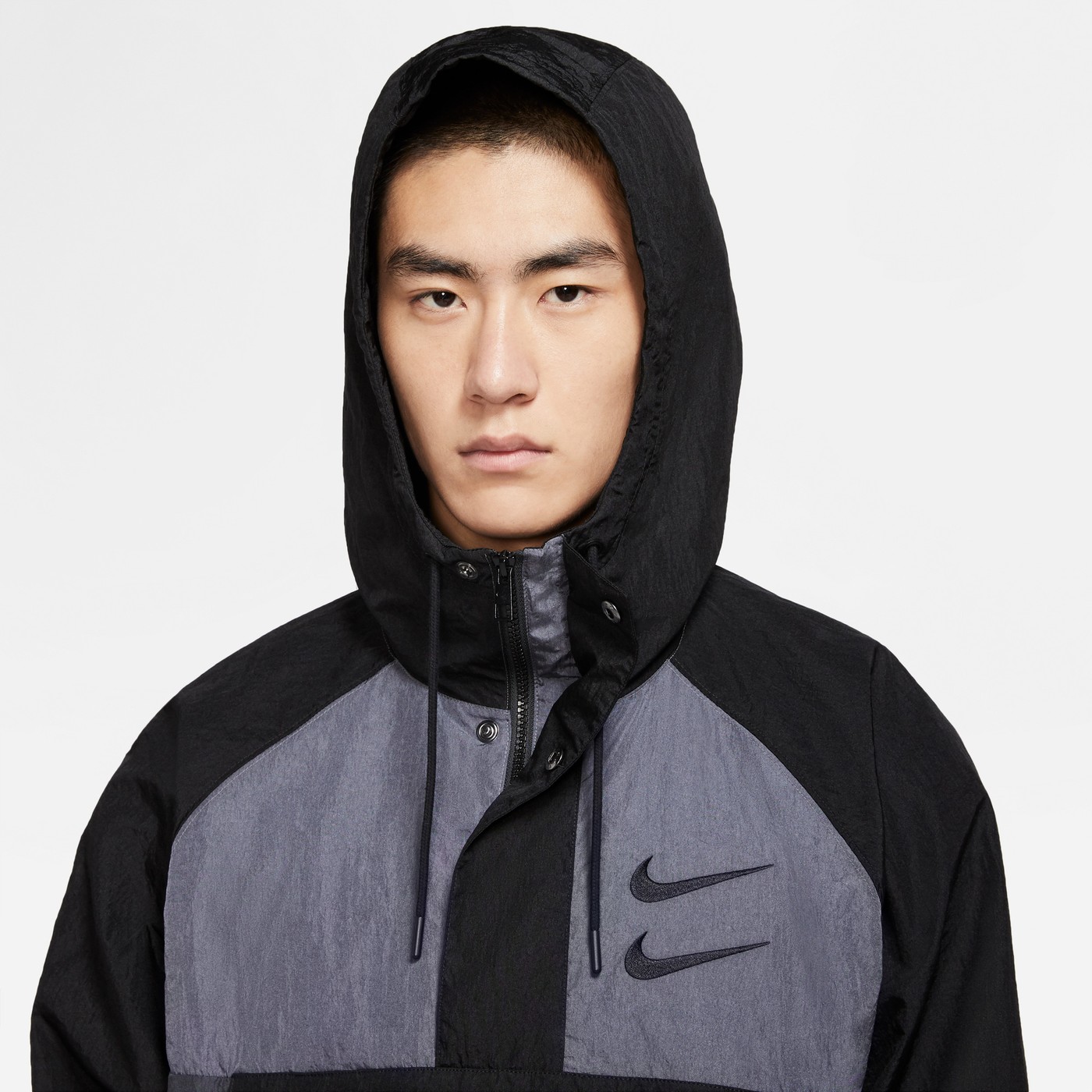 sırt çantası kiriş akıllı  Nike Sportswear Swoosh Dokuma Siyah Erkek Ceket CU3885 | Occasion