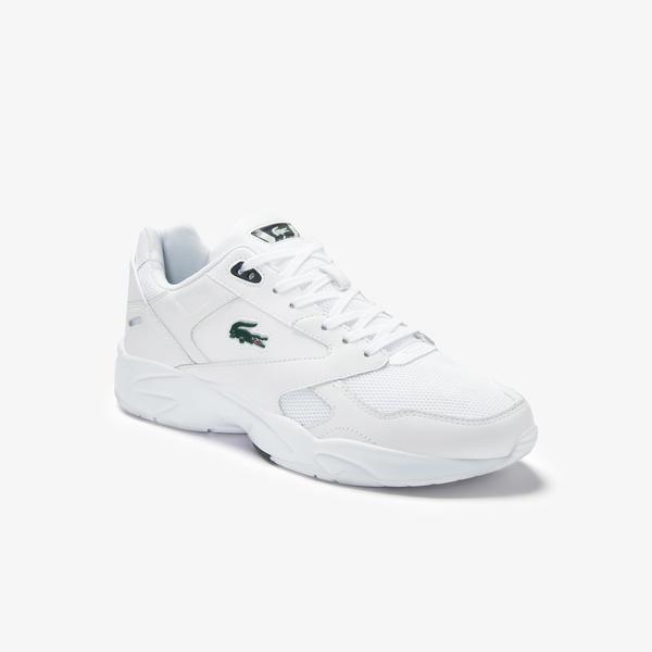 Lacoste Storm 96 Lo 0120 3 Sma Erkek Beyaz - Koyu Yeşil Sneaker