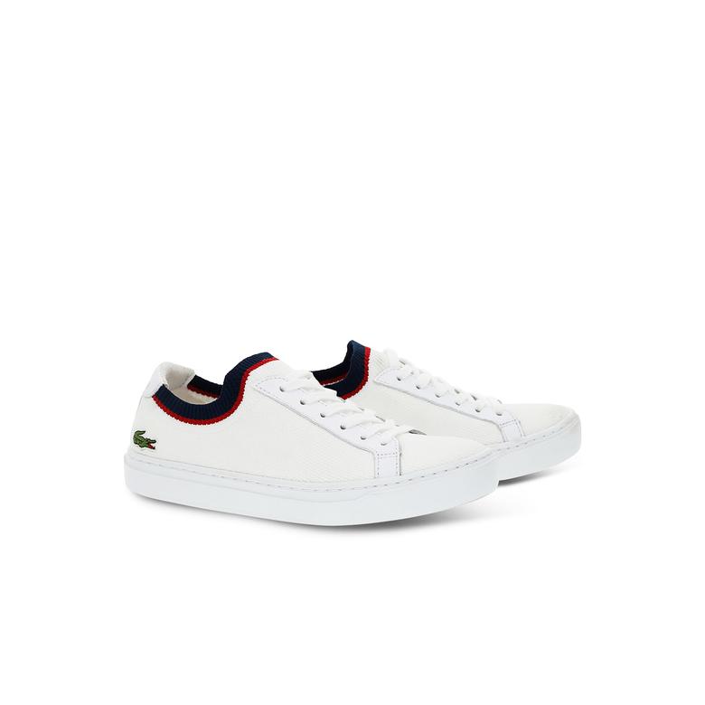 Lacoste La Piquee Kadın Beyaz - Lacivert - Kırmızı Spor Ayakkabı