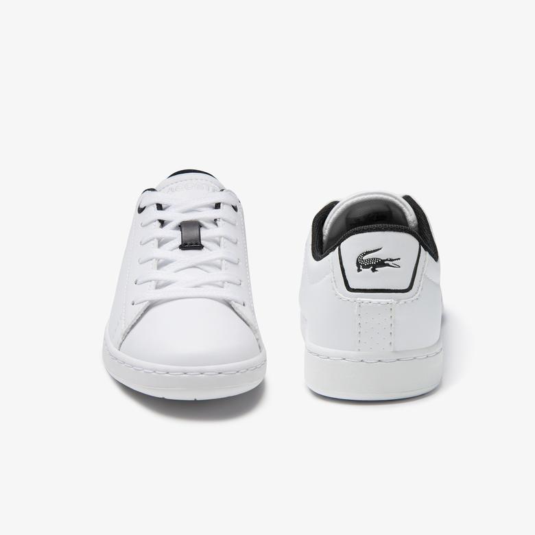 Lacoste Carnaby Evo 0120 2 Suc Çocuk Beyaz - Siyah Sneaker