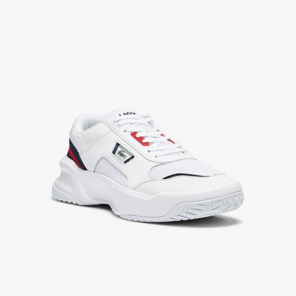 Lacoste Ace Lift 0721 1 Sma Erkek Beyaz - Lacivert - Kırmızı Spor Ayakkabı