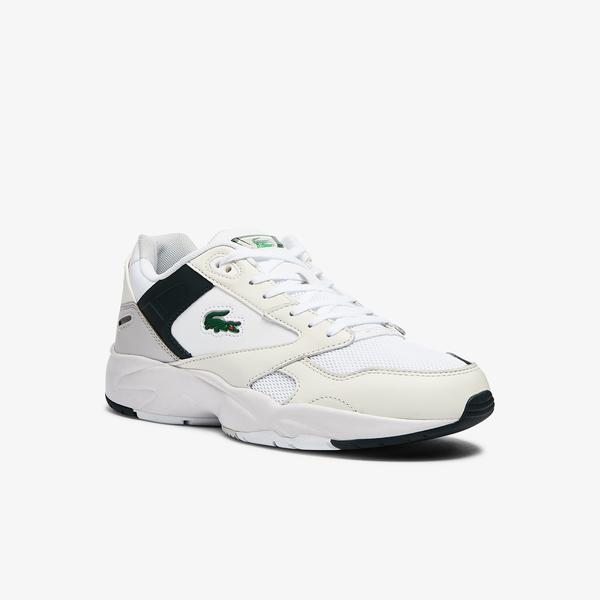 Lacoste Storm 96 Lo 0721 1 Sma Erkek Beyaz - Koyu Yeşil Sneaker