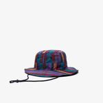 Lacoste L!ve Unisex Ekose Desenli Renkli Şapka