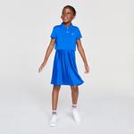 Lacoste Çocuk Kısa Kollu Polo Yaka Renk Bloklu Mavi - Beyaz Elbise
