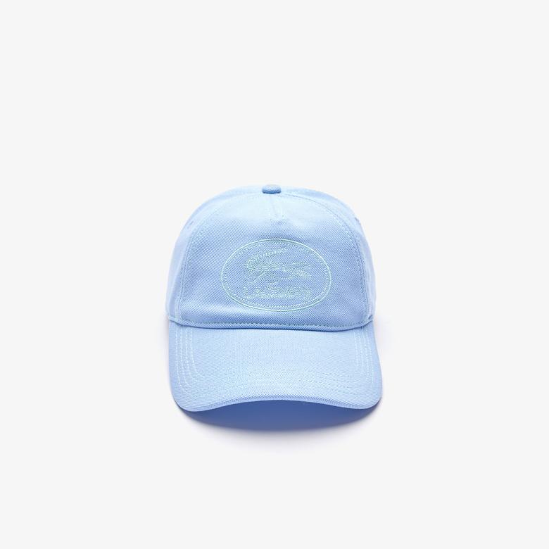 Lacoste Erkek Nakışlı Mavi Şapka