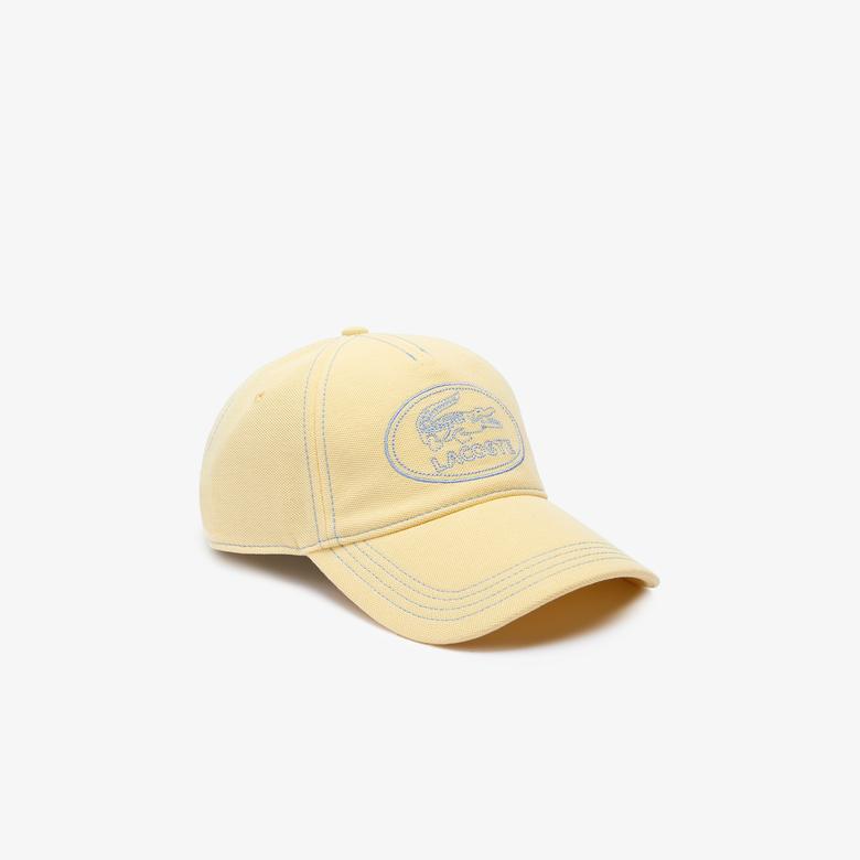 Lacoste Erkek Nakışlı Sarı Şapka