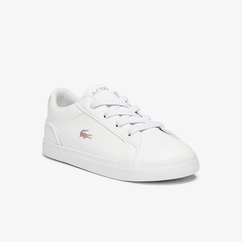 Lacoste Lerond 0921 1 Cui Çocuk Beyaz - Pembe Sneaker