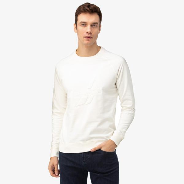 NAUTICA Erkek Kırık Beyaz Sweatshirt