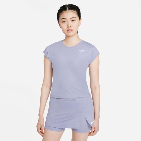 Nike Court Dri-Fit Victory Top Kadın Gri T-Shirt