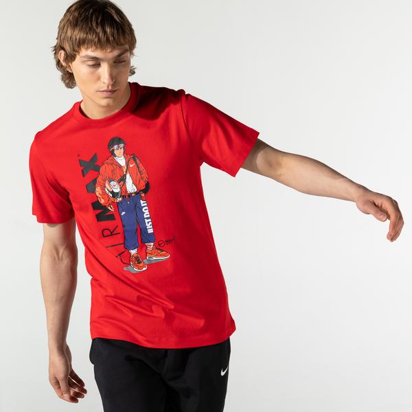 Nike Sportswear Manga Hypeman Erkek Kırmızı T-Shirt