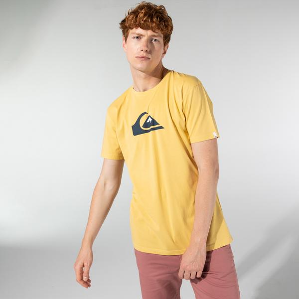 Quiksilver Comp Logo Erkek Sarı T-Shirt