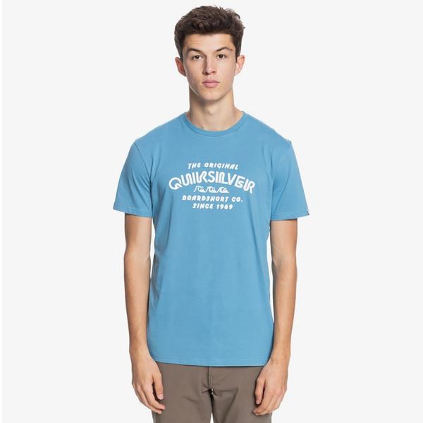 Quiksilver Wider Mile Erkek Mavi T-Shirt
