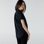 Lacoste Kadın Kısa Kollu Siyah Gömlek