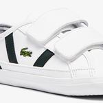 Lacoste Sideline 0721 1 Cui Çocuk Beyaz - Koyu Yeşil Spor Ayakkabı