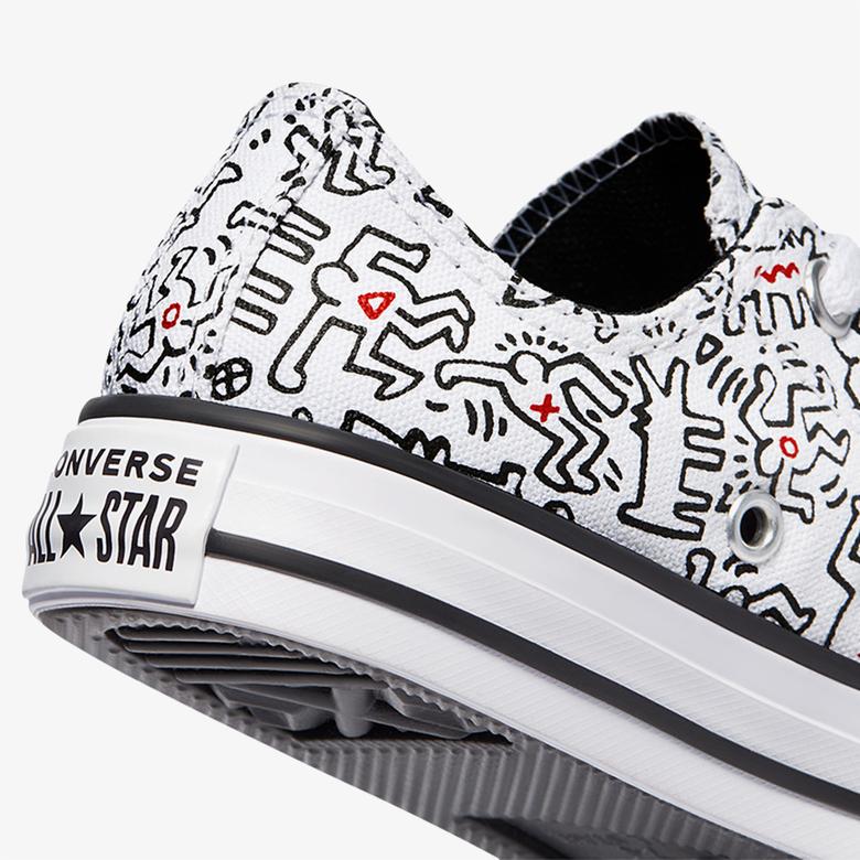 Converse x Keith Haring Chuck Taylor All Star Ox Çocuk Beyaz Sneaker