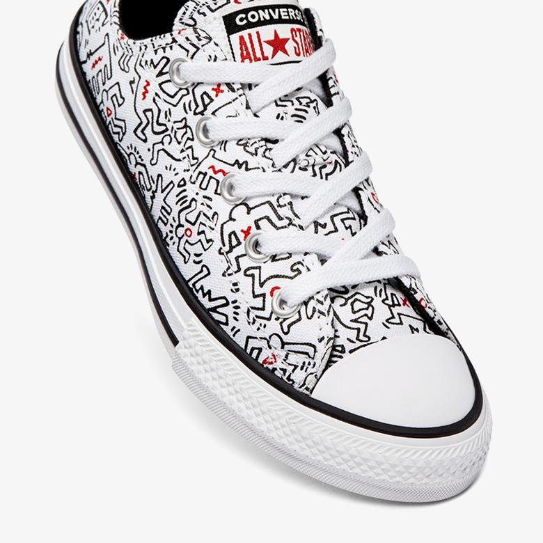 Converse x Keith Haring Chuck Taylor All Star Ox Çocuk Beyaz Sneaker