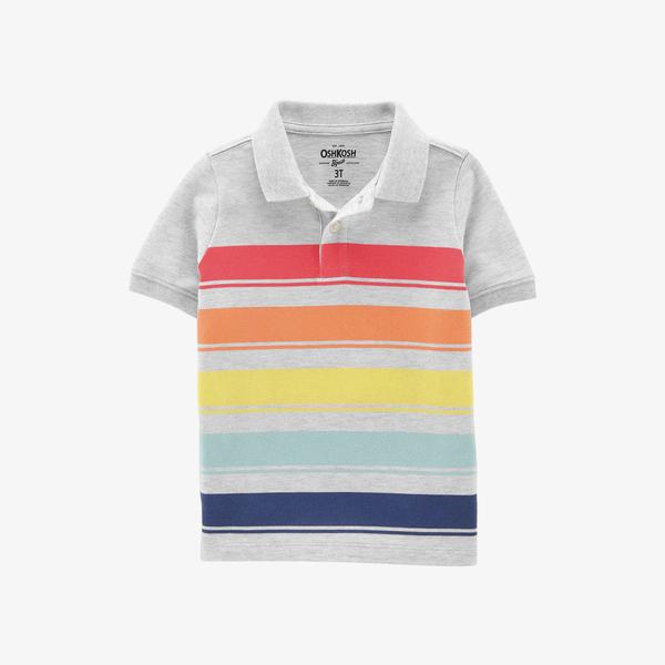 Oshkosh Küçük Erkek Çocuk Gri Polo T-Shirt
