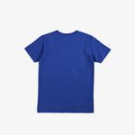 Lacoste Çocuk Bisiklet Yaka Baskılı Mavi T-Shirt