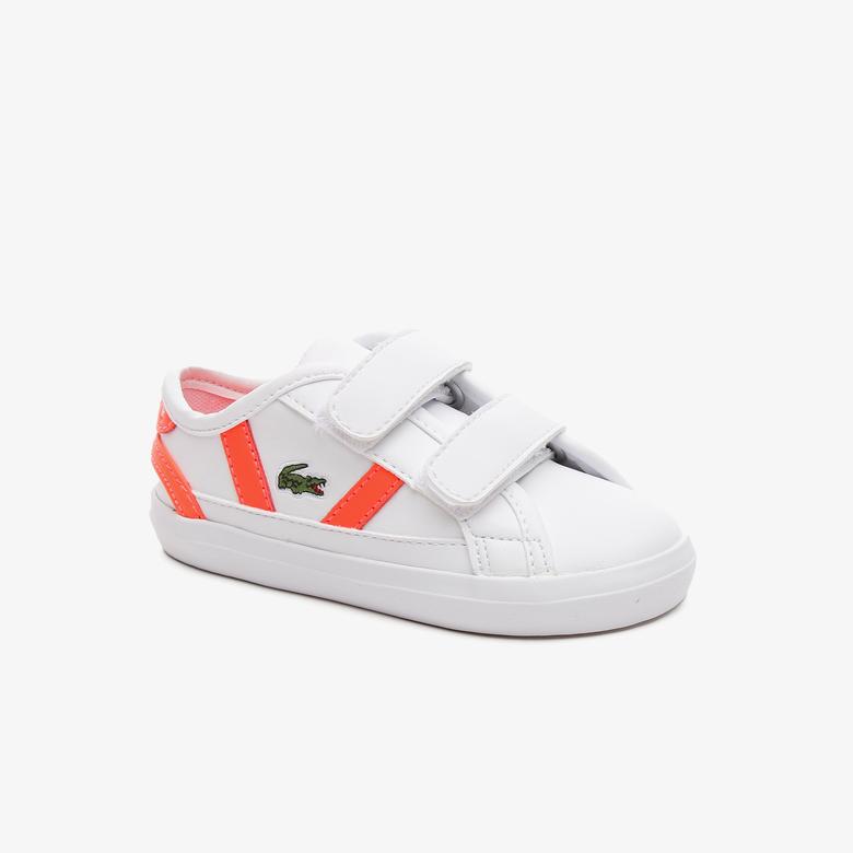 Lacoste Sideline 0721 1 Cui Çocuk Beyaz Sneaker